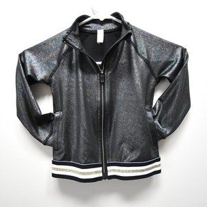 Sparkly zip track jacket